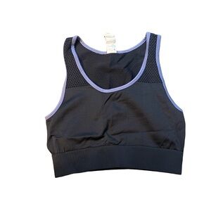 Fabletics Black and Purple Sports Bra